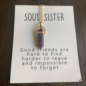 Soul sister Amethyst Necklace Gift